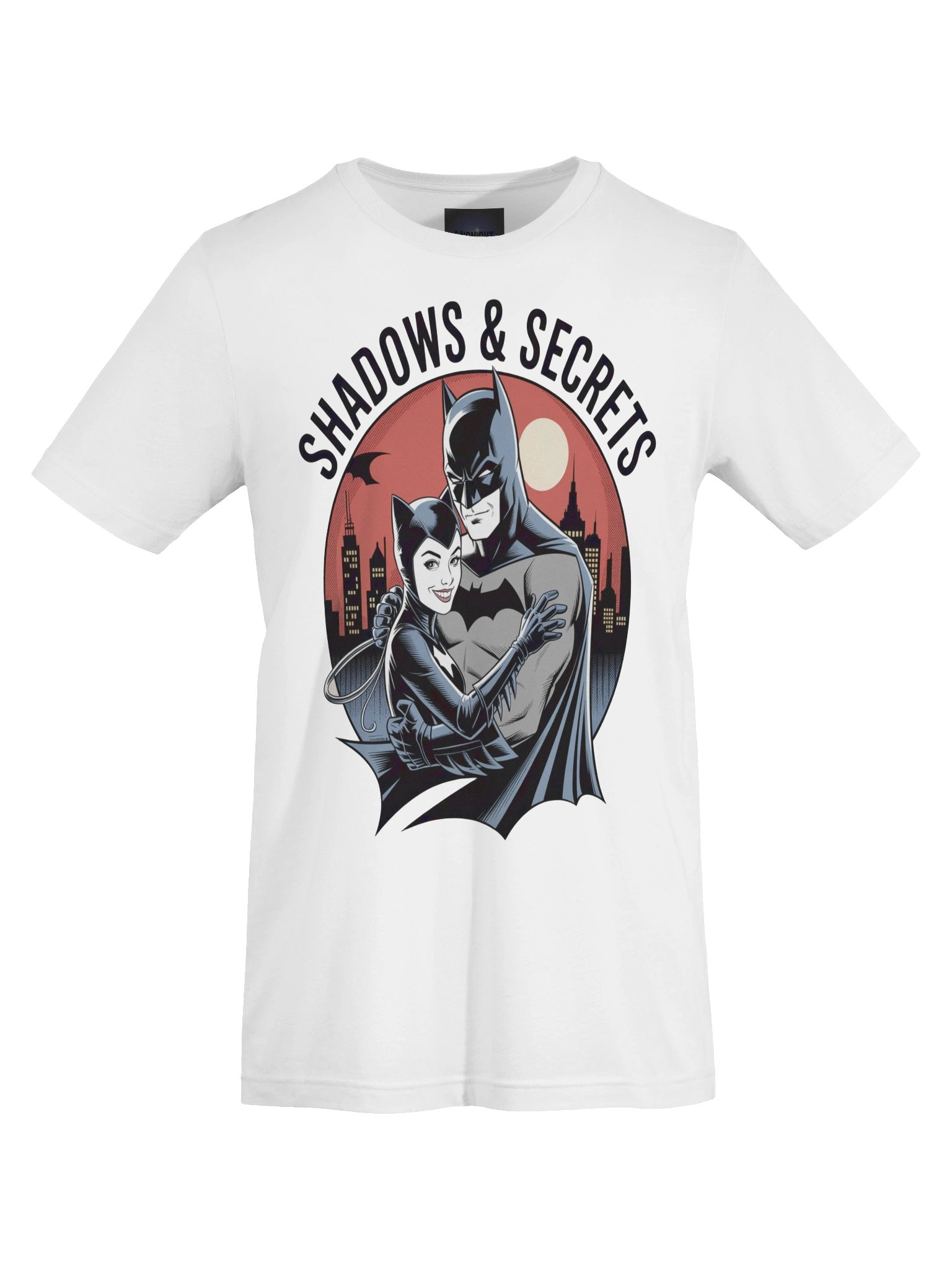 Shadows & Secrets: Batman & Catwoman Midnight Embrace T-Shirt product image (1)