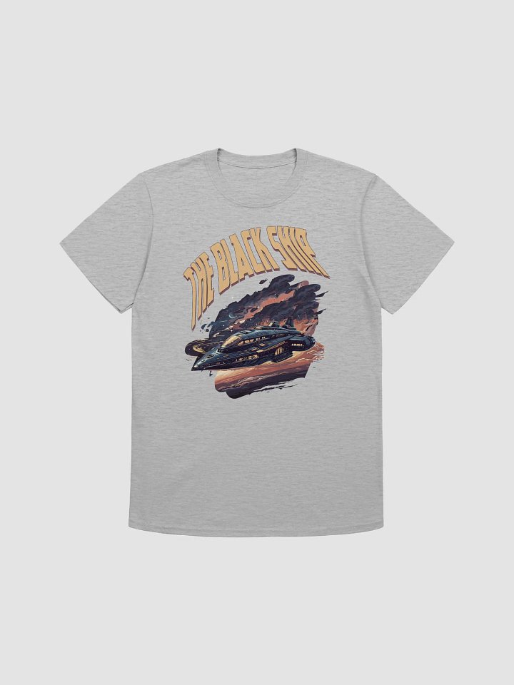 The Black Ship - Unisex Softstyle T-Shirt - Vintage Space Graphic T-Shirt product image (1)