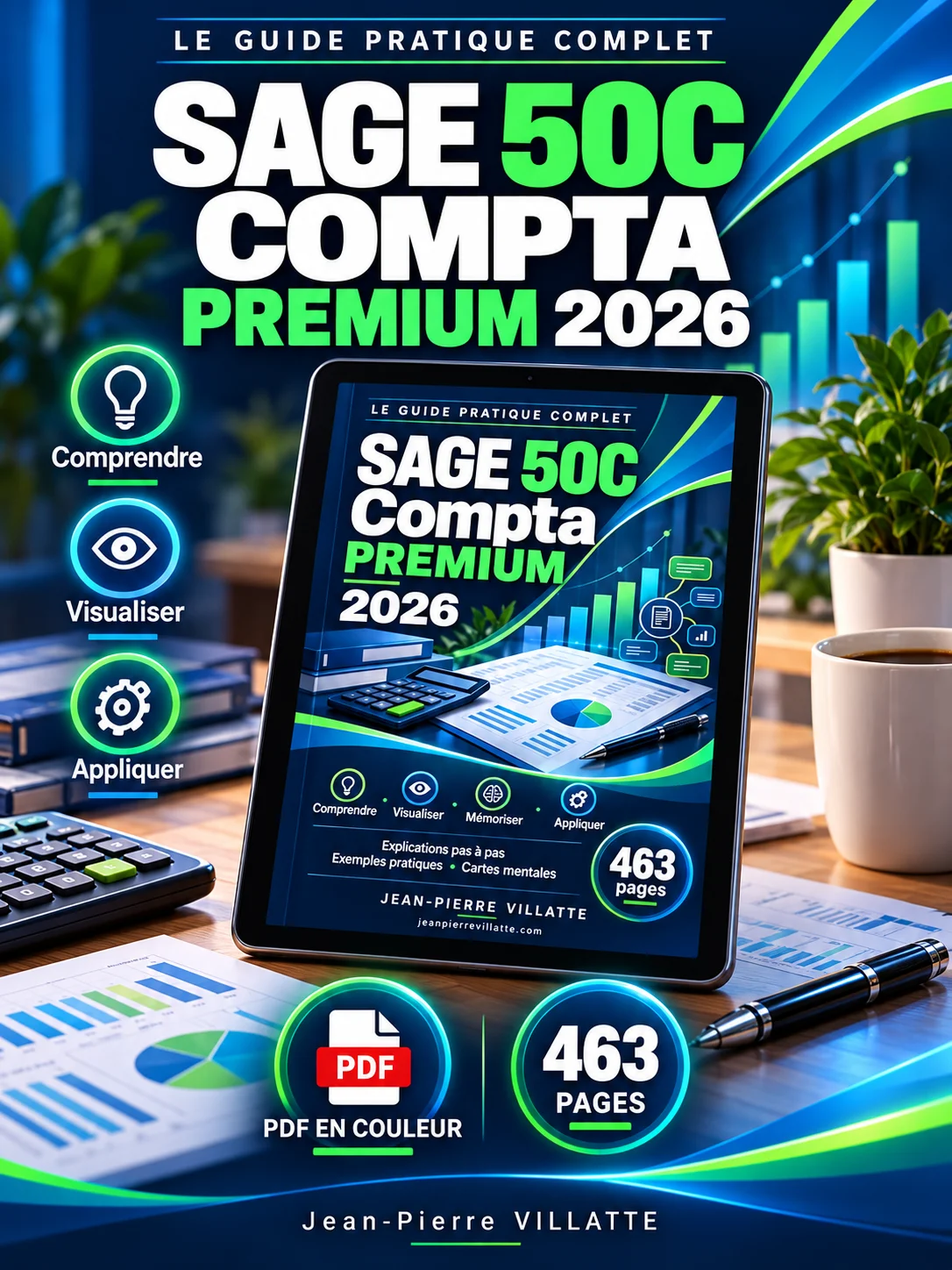 Sage 50C Compta Premium 2026 – Guide pratique PDF couleur product image (1)