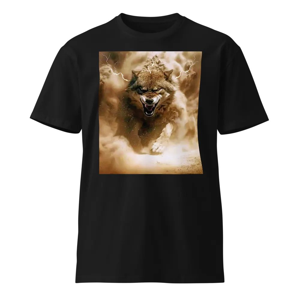 Thunderous Storm Wolf Unisex Tee product image (1)