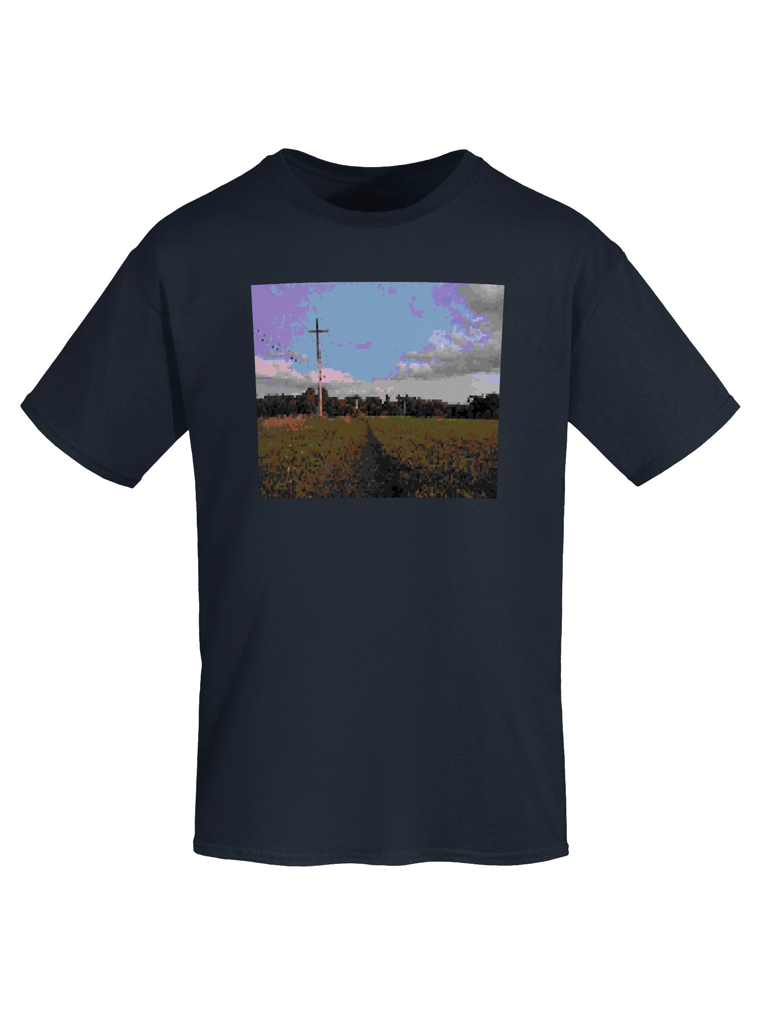 pixel power lines graphic tee product image (5)