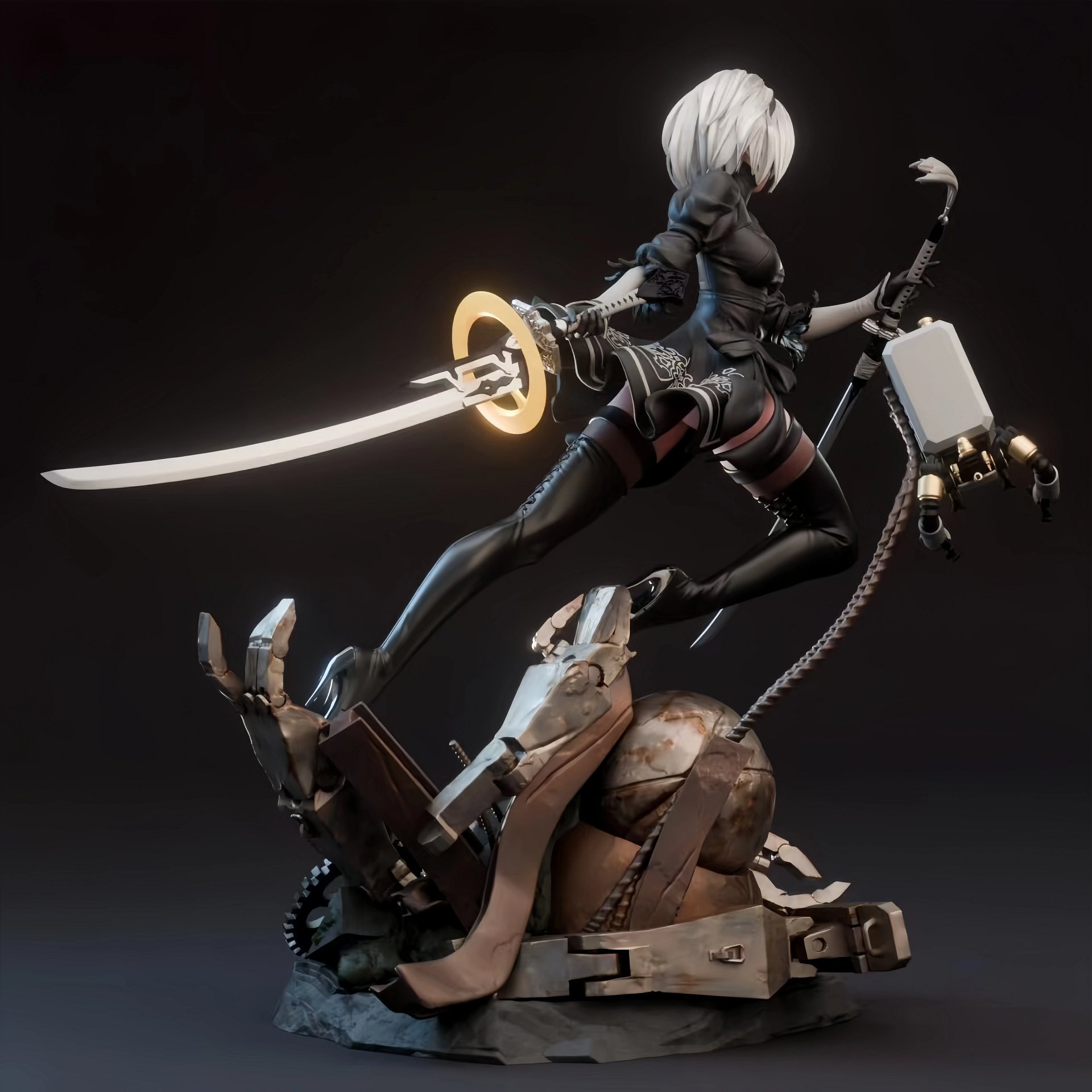 Nier Automata 2B Ver.08 STL product image (3)