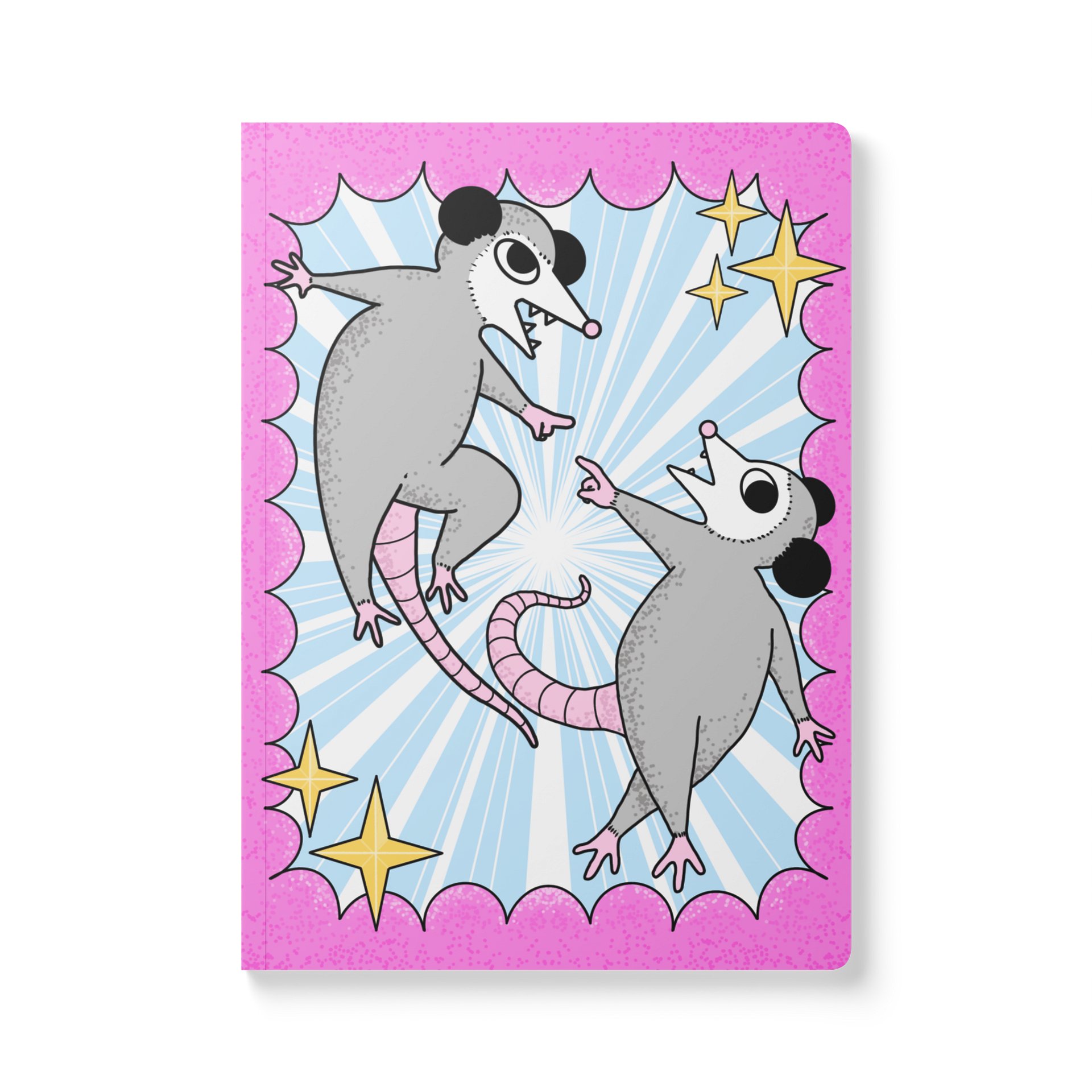 Pink Opossum Burst Journal product image (1)
