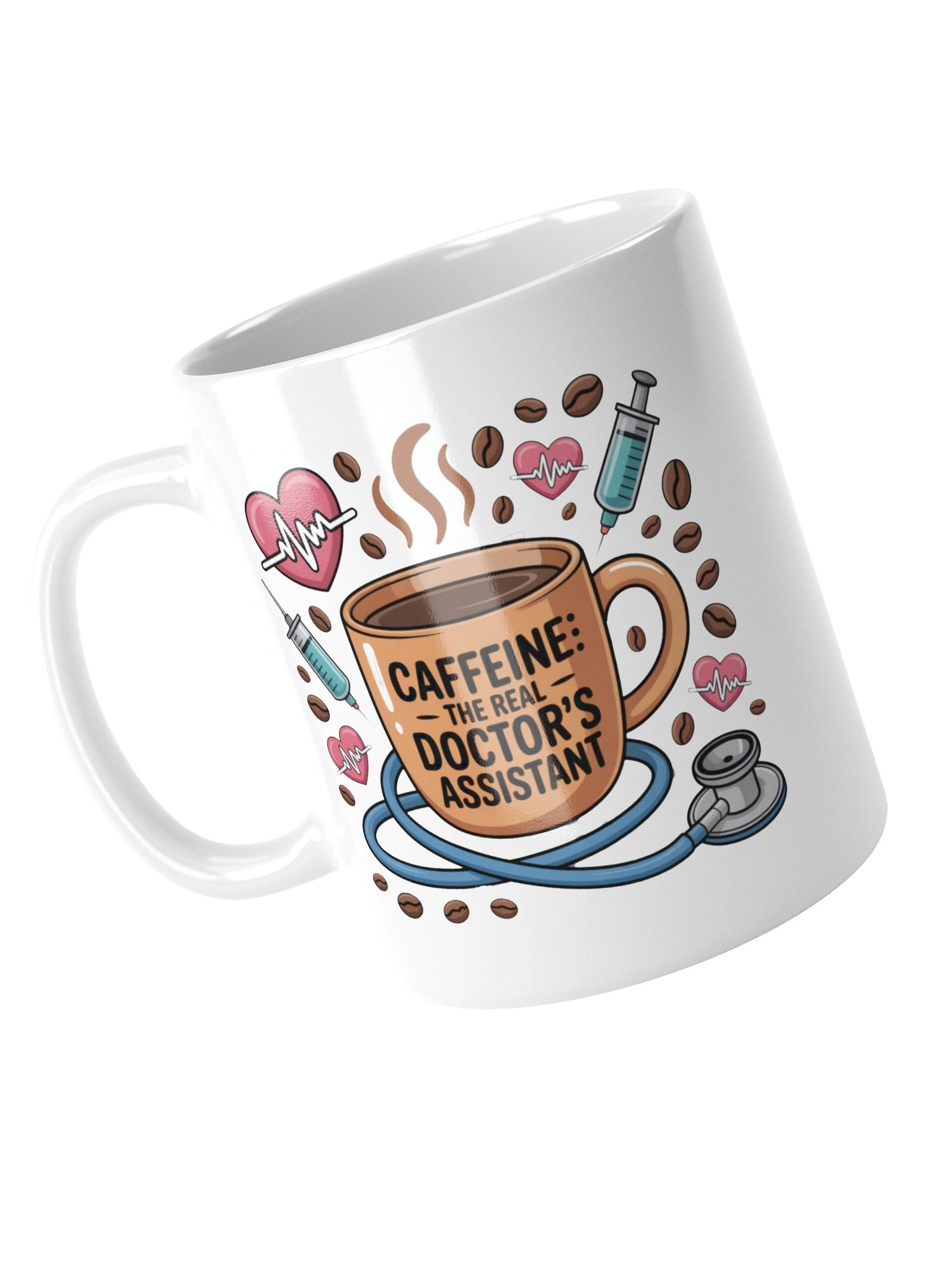 Caffeine The Real Doctor’s Assistant Mug – Funny Gift for Doctors product image (14)