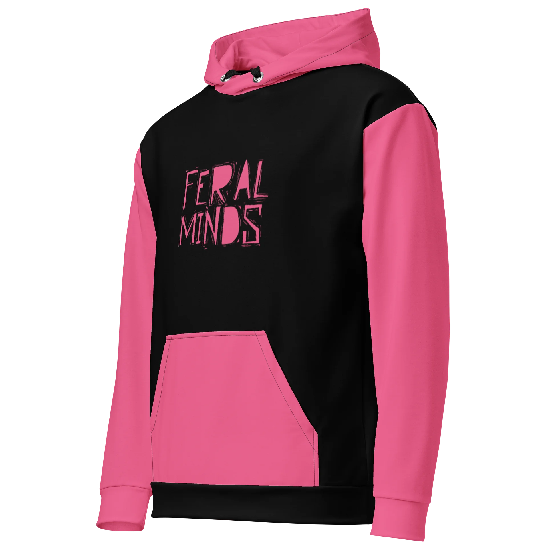 Feral Minds Pink Graffiti Hoodie product image (3)