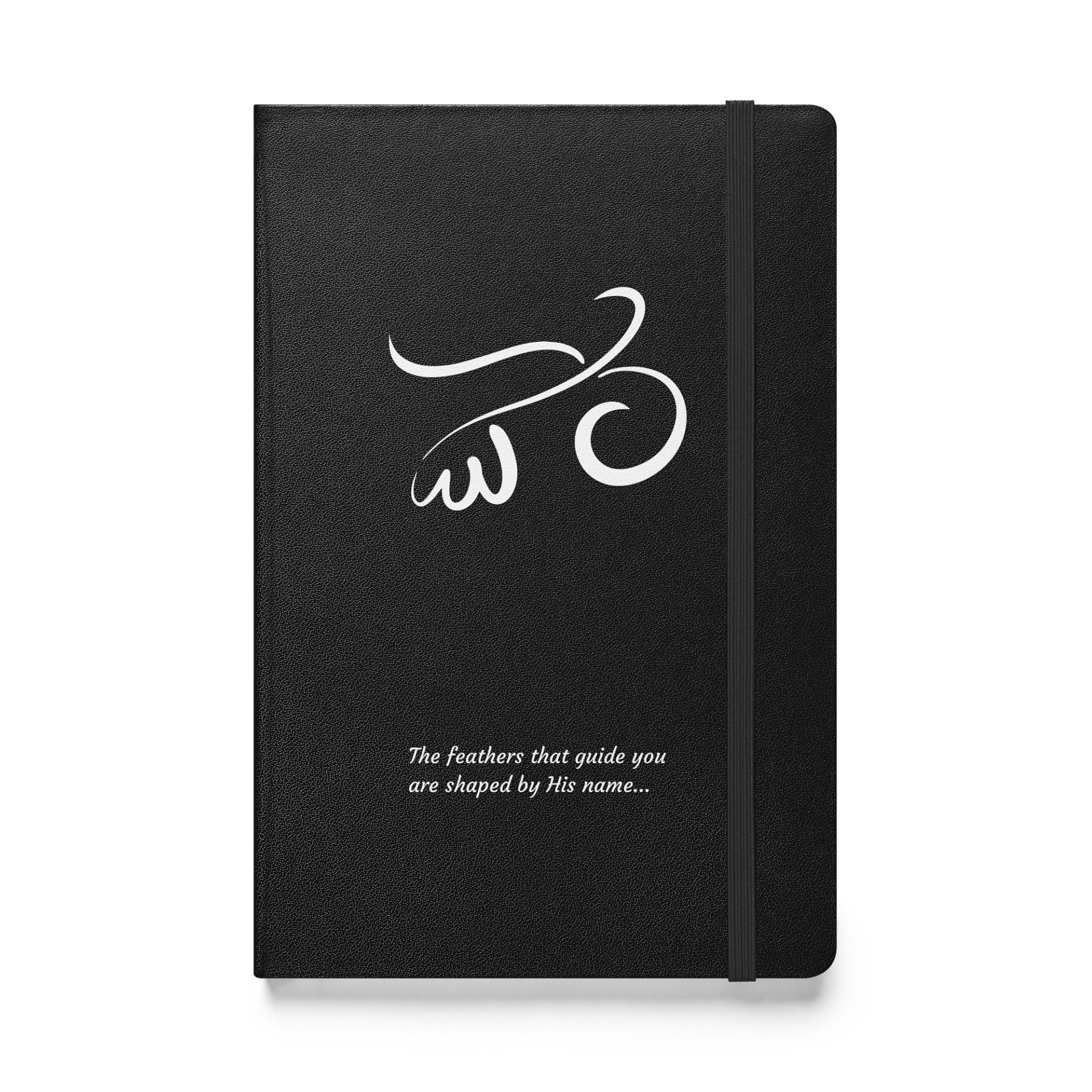 Bird Calligraphy Notebook w/Quote – Clear White Print product image (1)