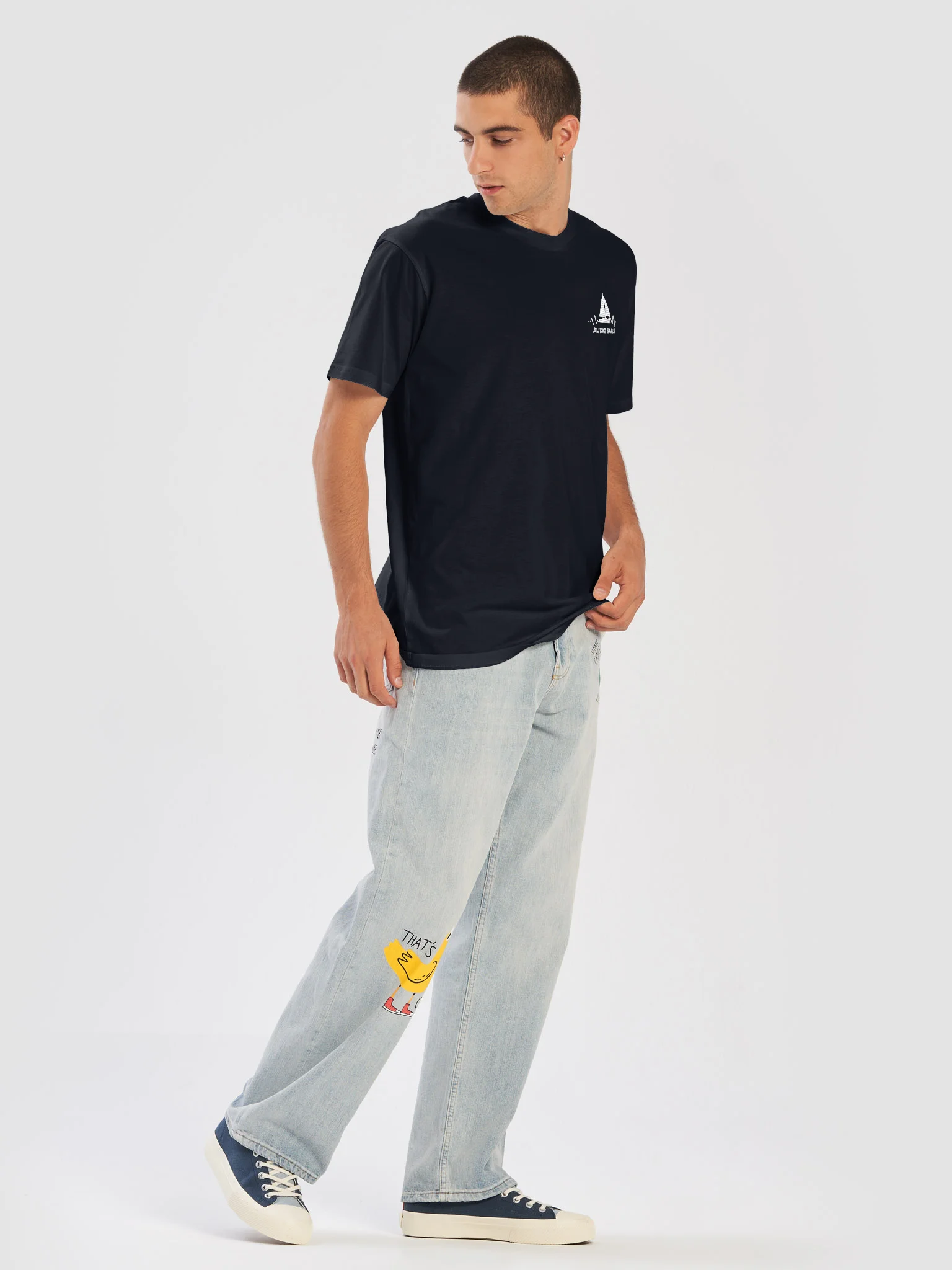 Audio Sails Reference Grade Tee | Deep Sea Navy product image (5)