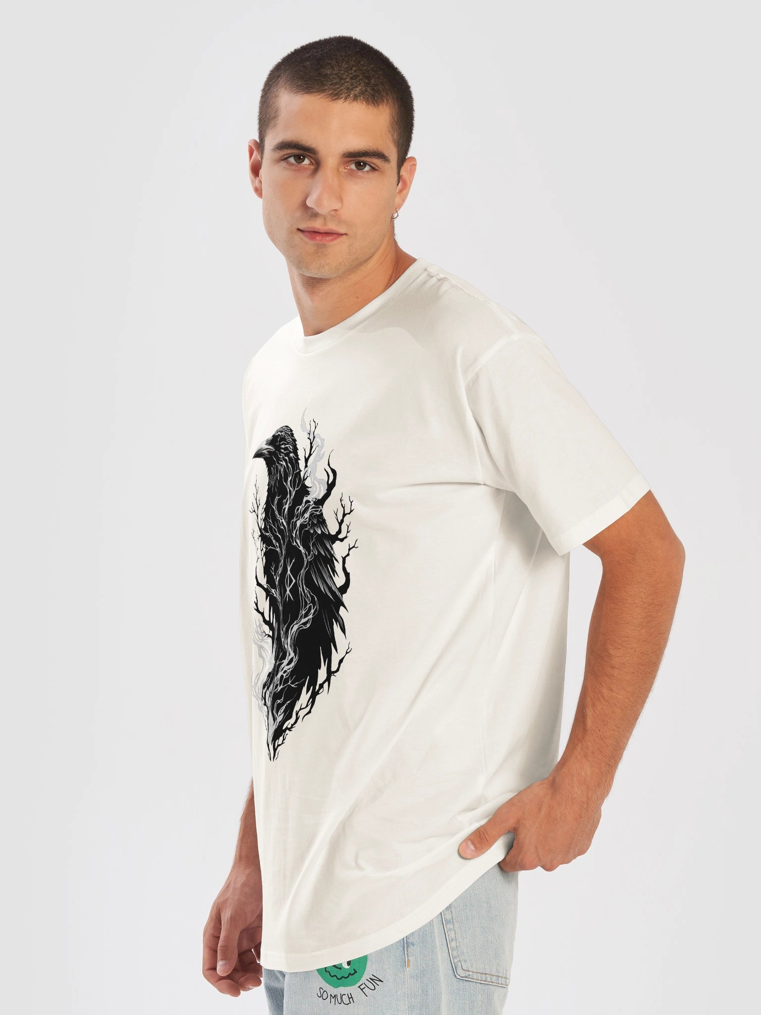Protection Bind Rune Raven T-Shirt for Men product image (3)