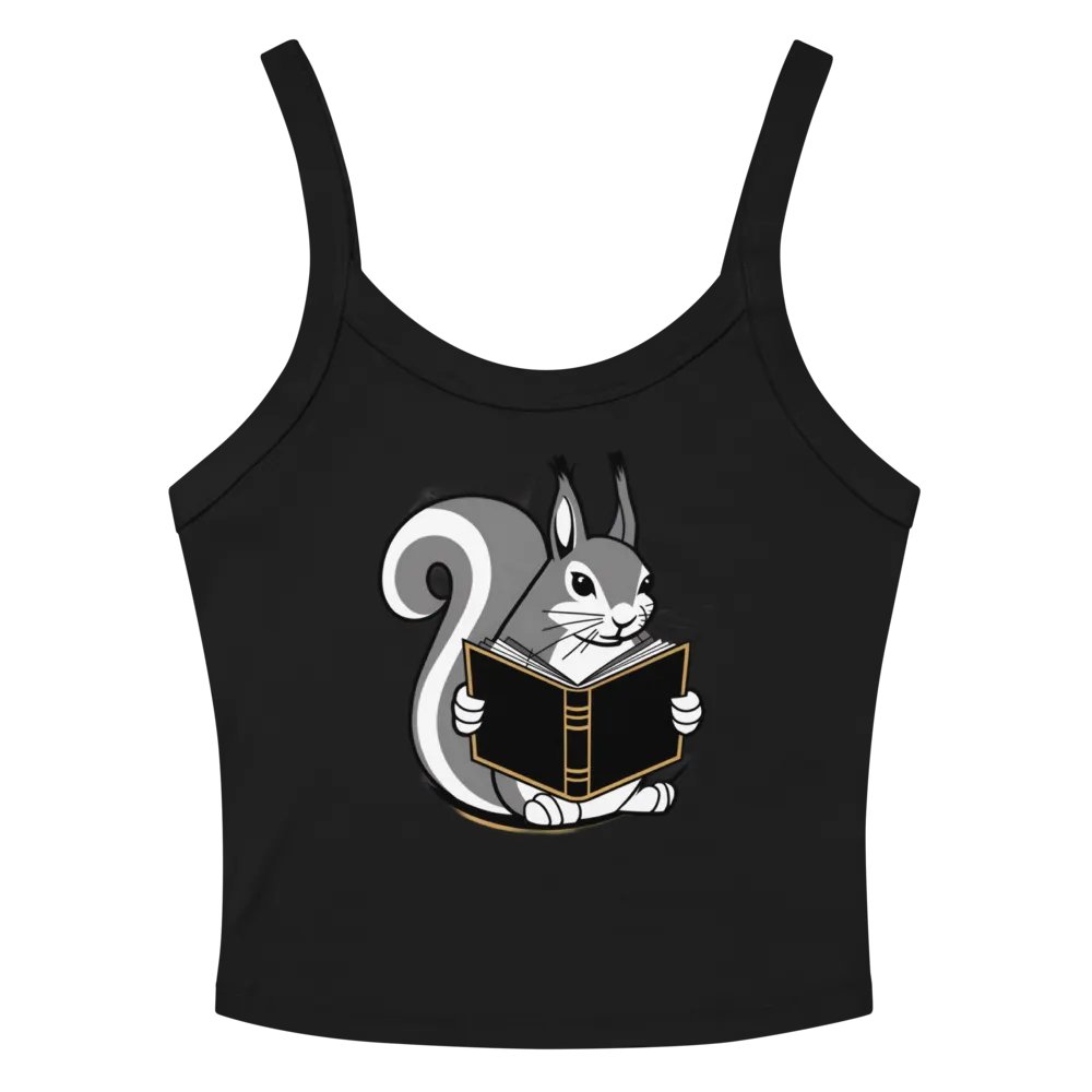 Cheerful Reader Squirrel Tank Top product image (2)