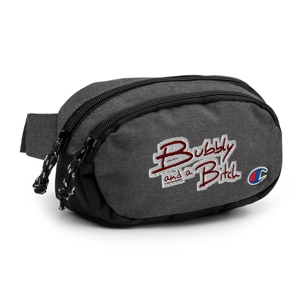 Bubbly and a B*tch (maroon bubble design) champion fanny pack product image (3)