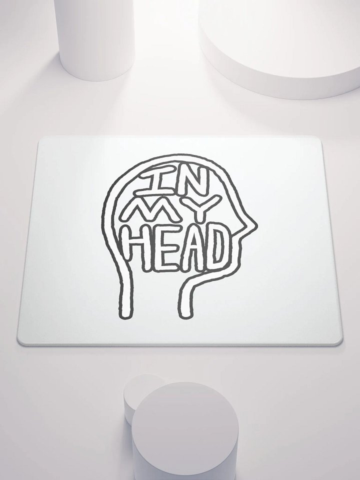 In My Head (lined design, #763D7D) mouse pad product image (1)