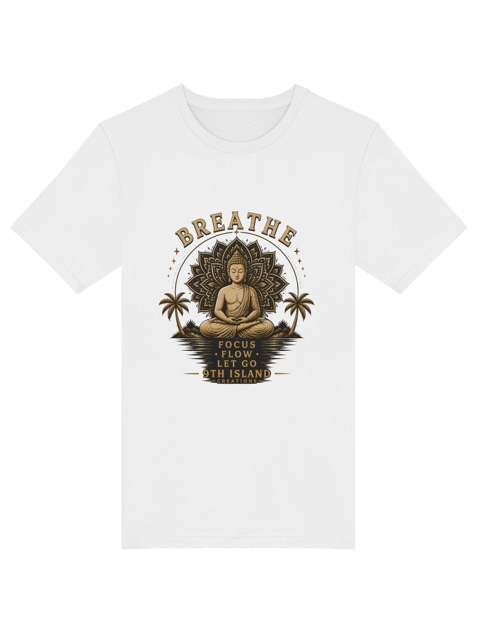 BREATHE Gold Lotus Tee product image (113)
