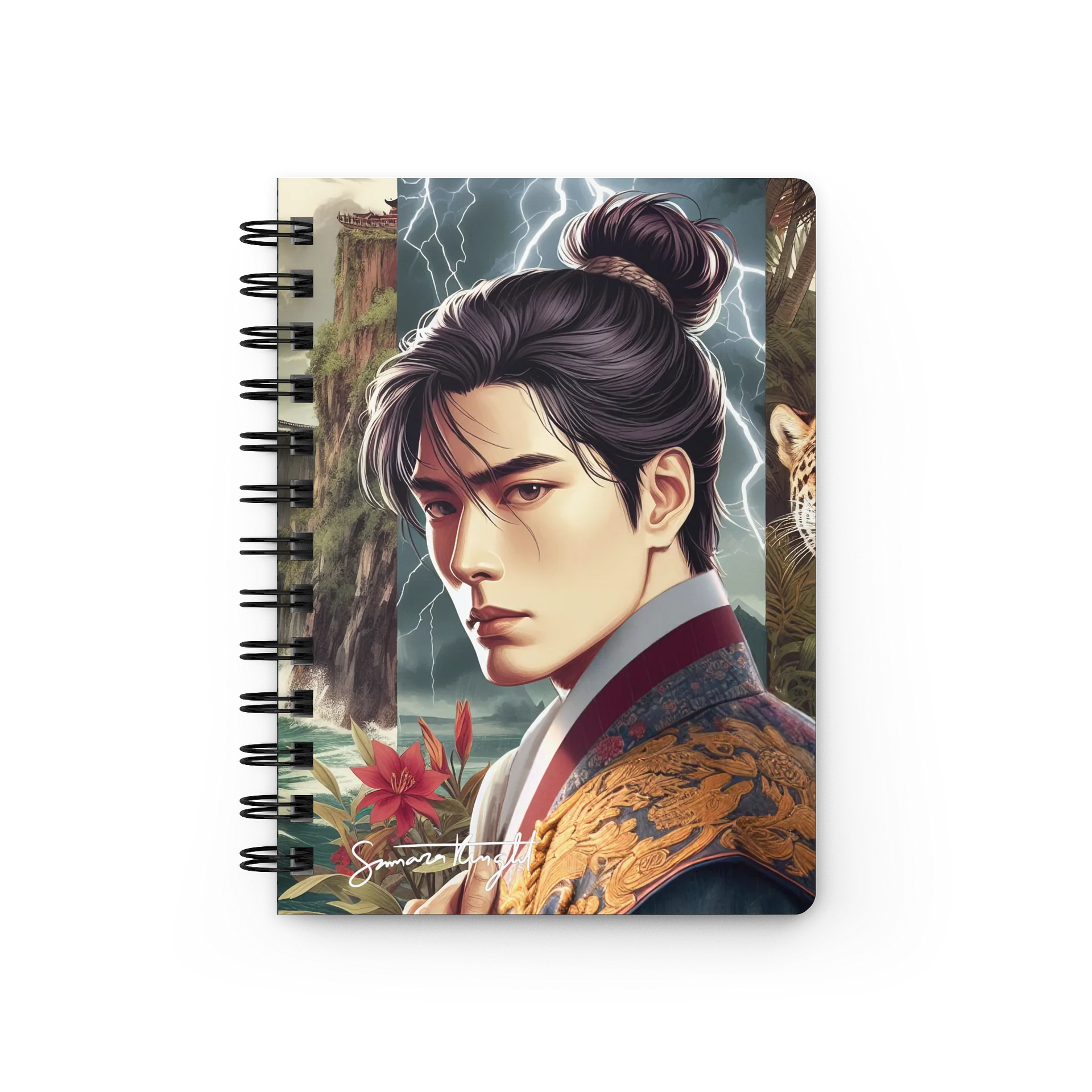 Flowering Knight spiral journal product image (1)
