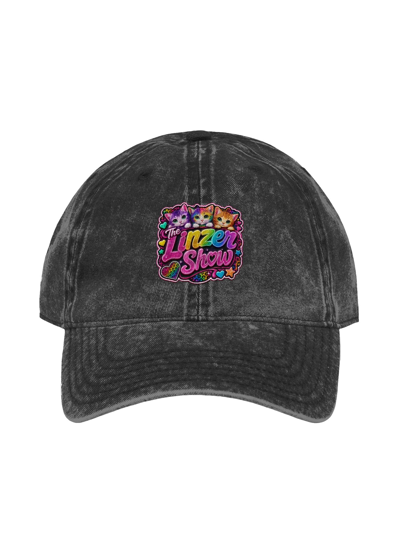 The Linzer Show Rainbow Kitty Dad Hat product image (6)