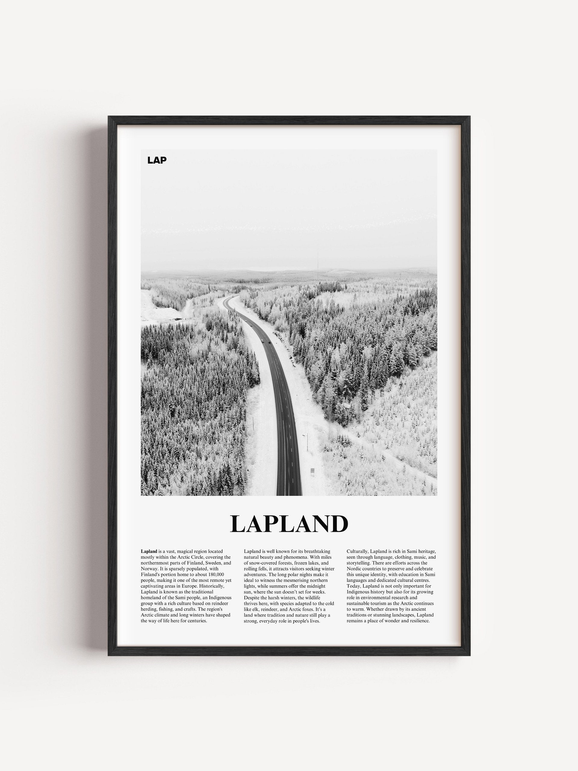 Lapland 01 Newspaper Poster product image (1)