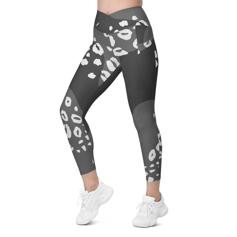 Flowing Grey Camo Leggings with Pockets product image (6)