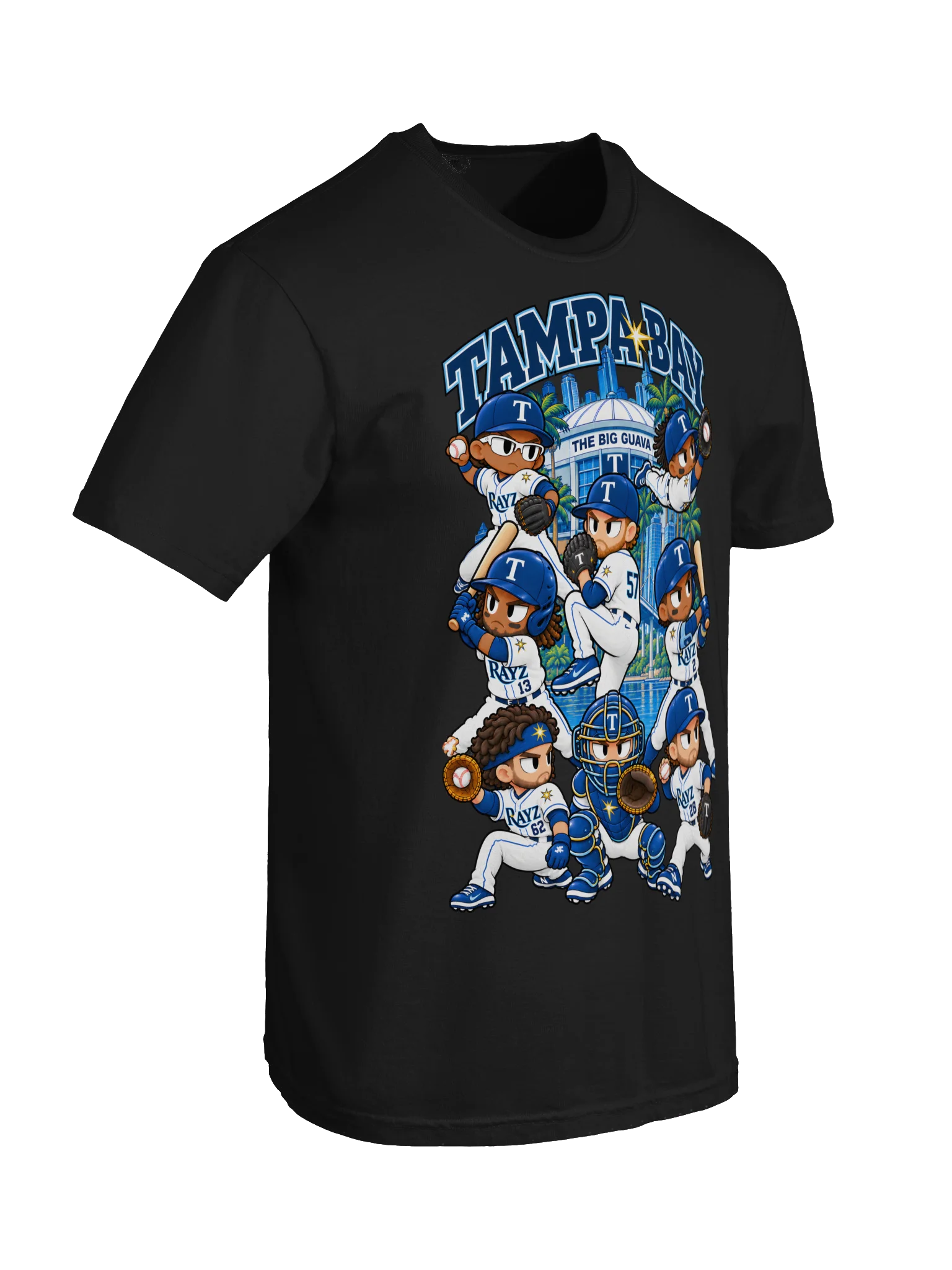 Tampa Bay Baseball Animated Player T-Shirt product image (39)