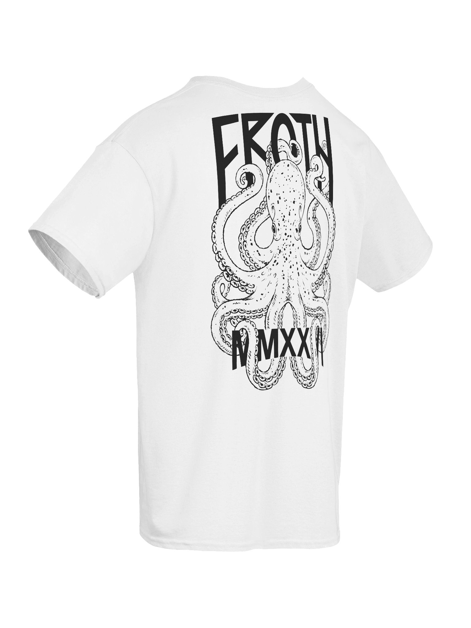 FROTH Octopus Tee - White / Black product image (8)