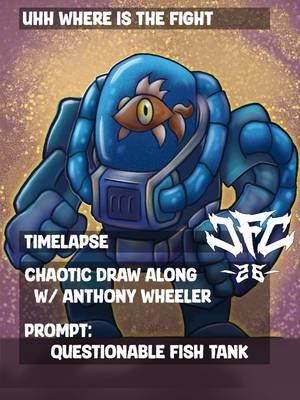 Questionable Fish Tank….yeah I’d say so. #chaoticdrawalong 