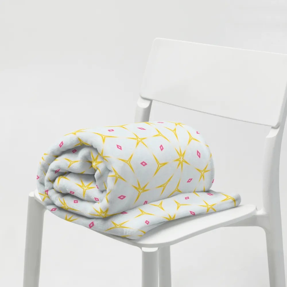 Yellow & Pink Octagonal Diamond Throw Blanket product image (8)