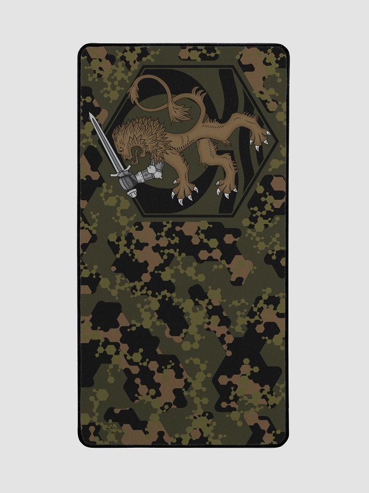 Desk Mat 15.5" x 31.5" Hexagon Camo, Lion, MilG product image (2)
