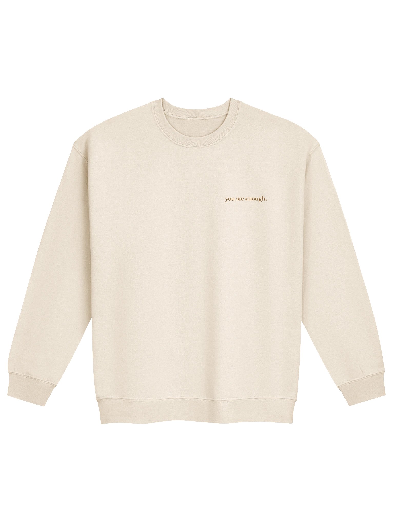 The "You Are Enough" Embroidered Crewneck product image (2)