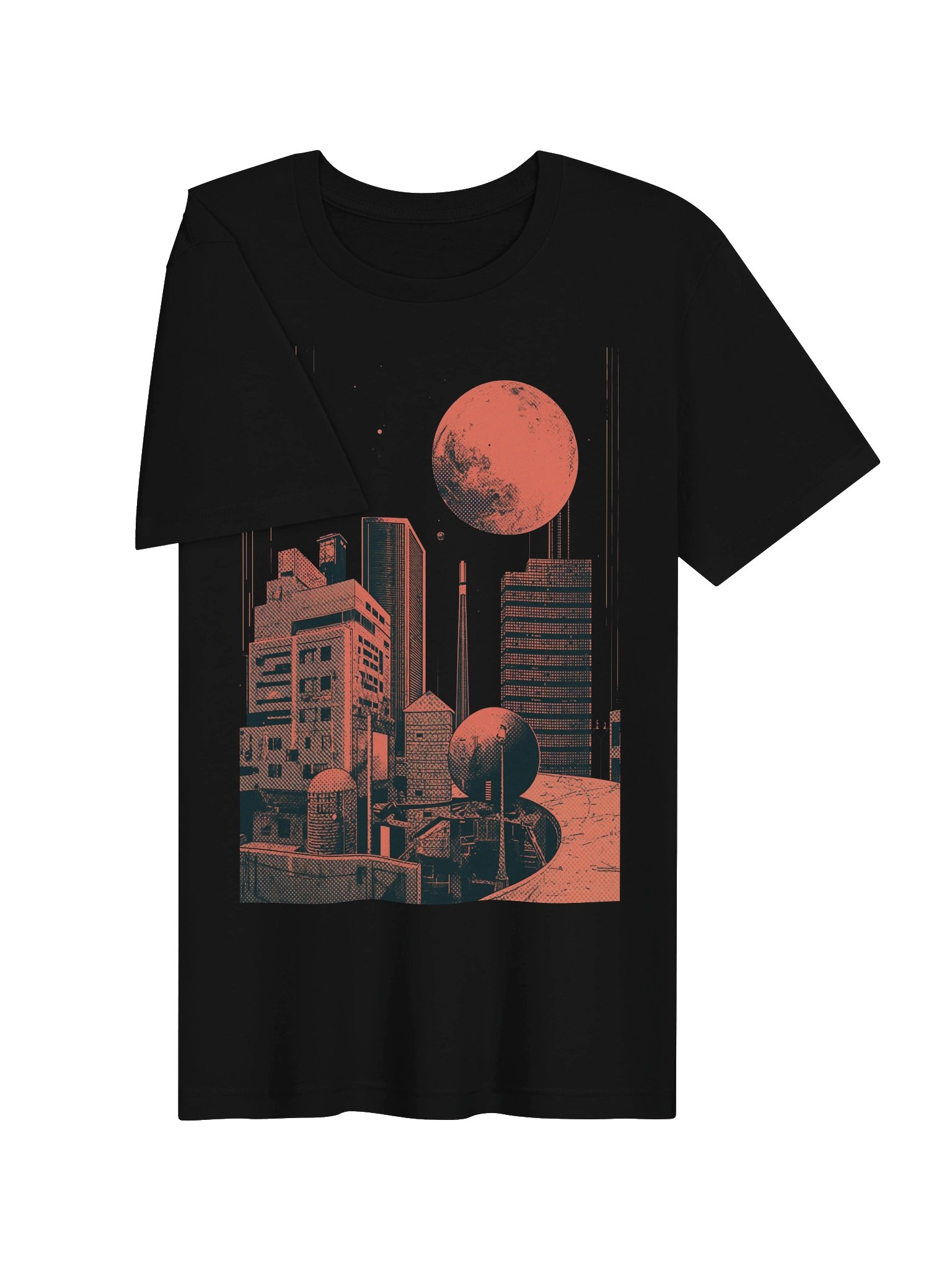 Retro Sci-Fi Skyline Lightweight T-Shirt product image (3)