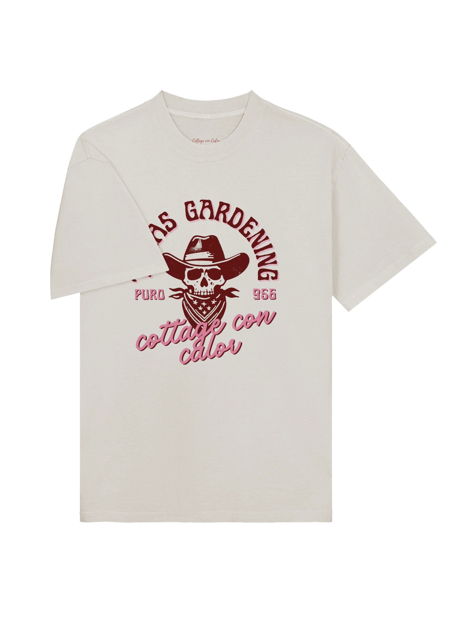 Cowboy Cottage Oversized Tee - Maroon product image (3)