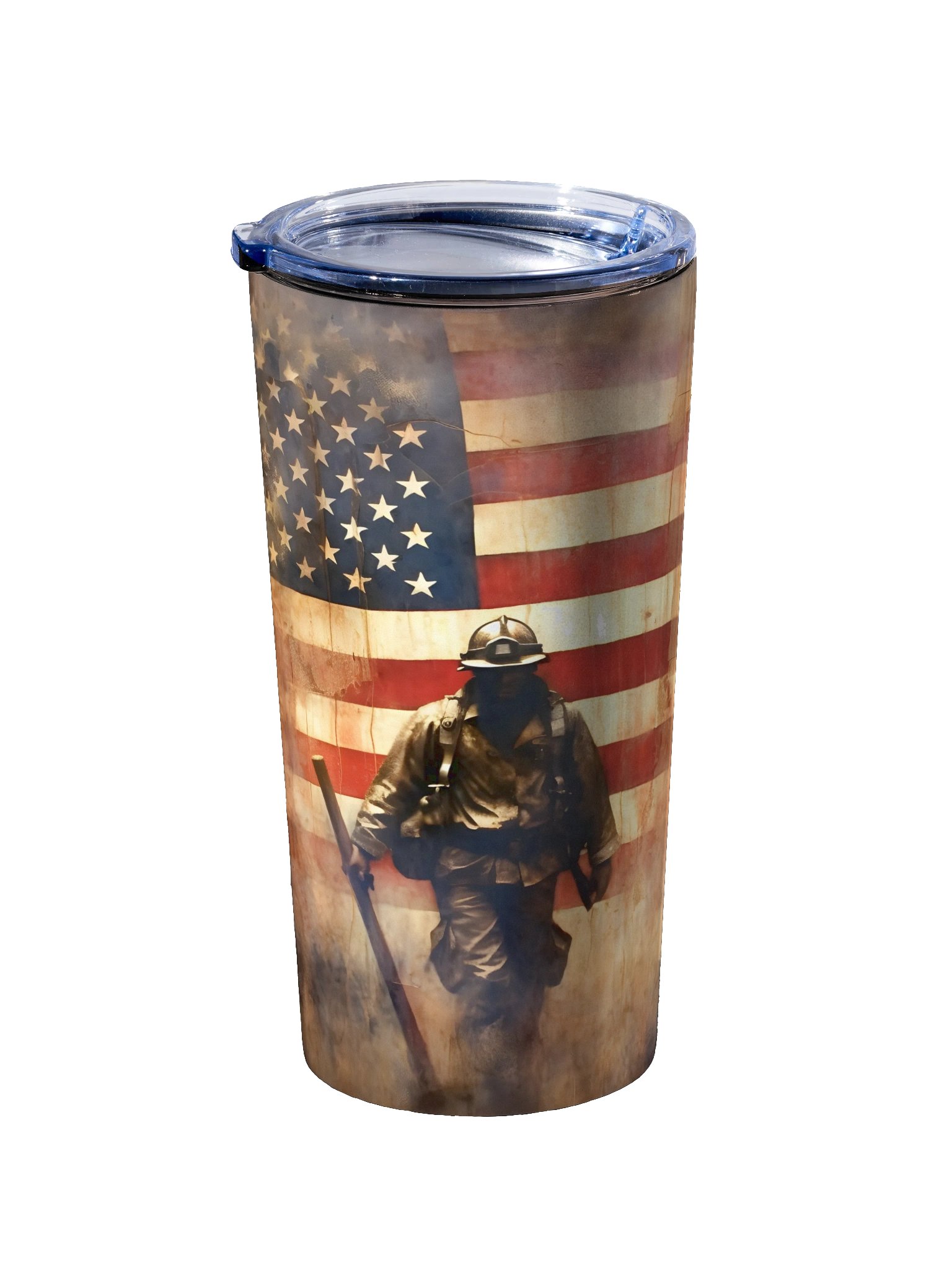 Brave Firefighter 20oz Stainless Steel Tumbler product image (2)