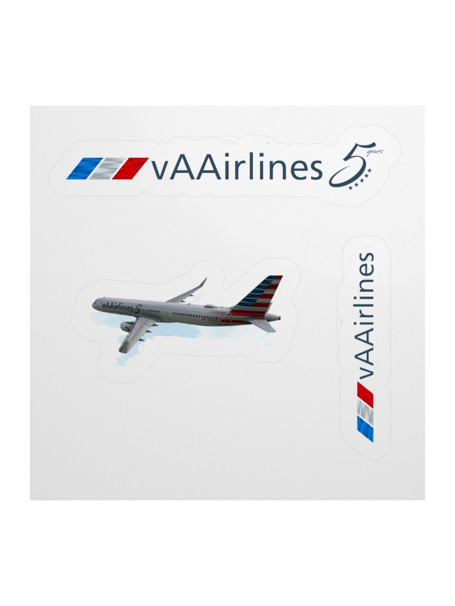 A321 5 Year Watercolor Sticker Set product image (3)