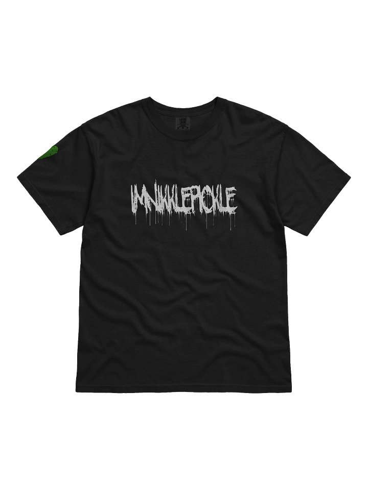 Black t-shirt white logo product image (1)