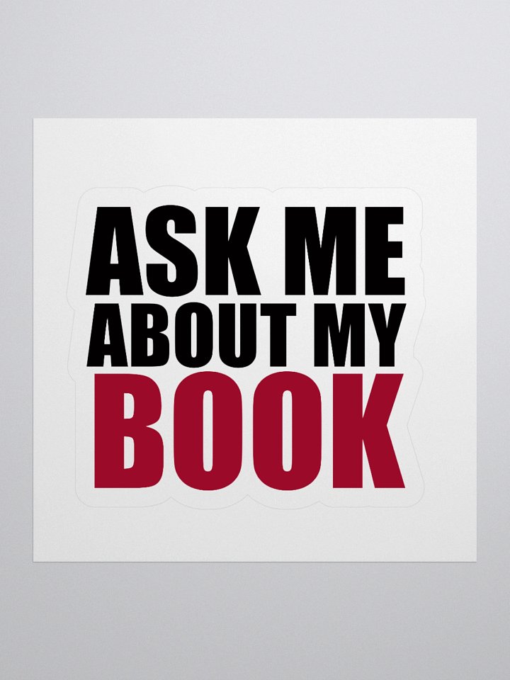 Ask Me Kiss Cut Sticker product image (3)