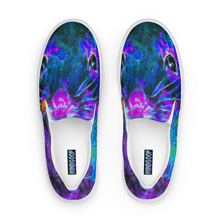 Abstract ratty slip on canvas shoes (womens) product image (1)