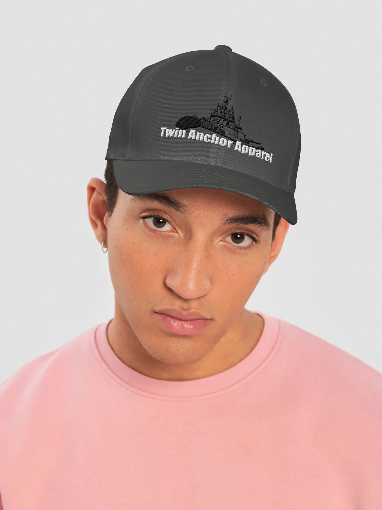 Black Marco tug Fitted Flexfit Cap product image (40)