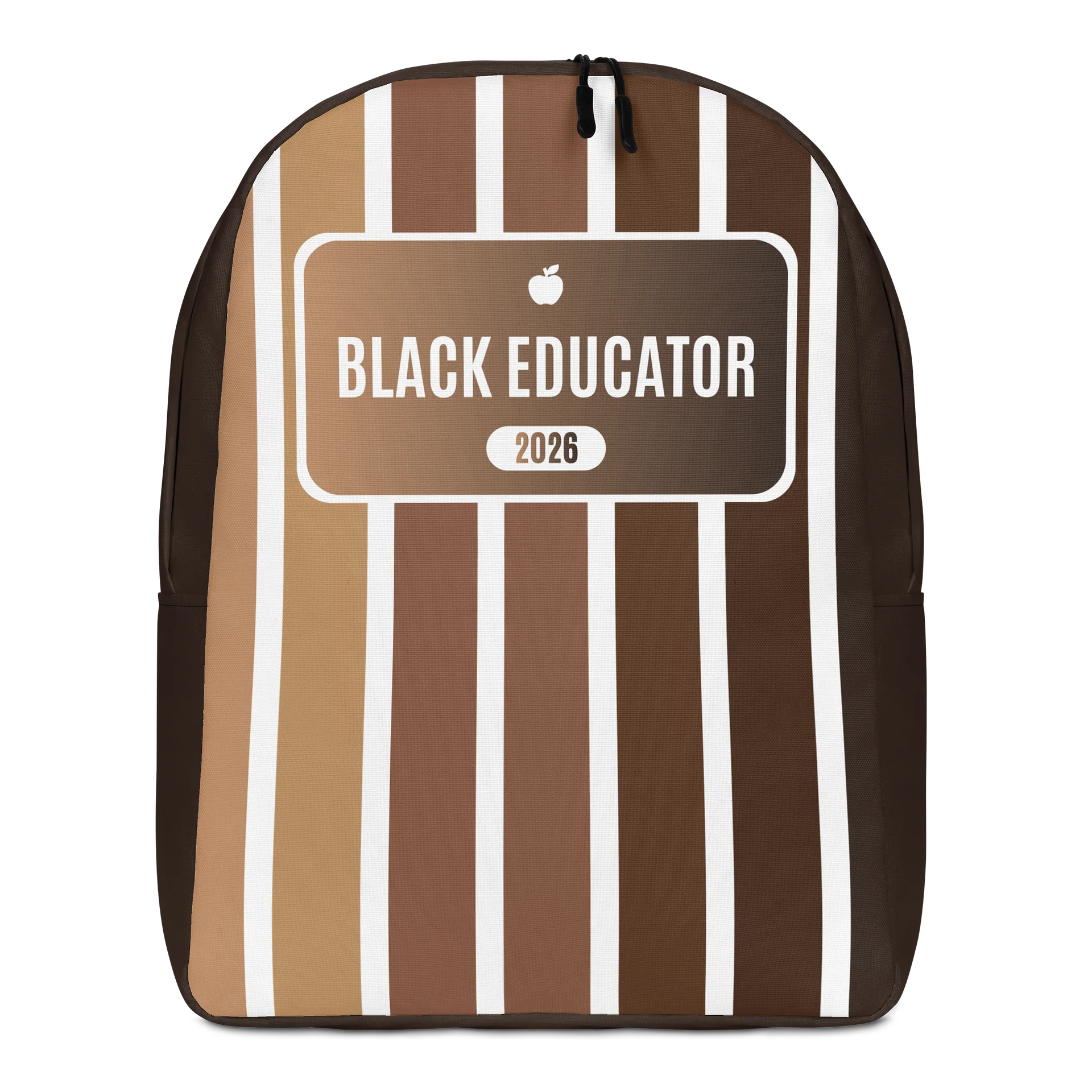 African American Teacher Backpack - Back to School Melanin Stripes Bag, Teacher Gift 2026 product image (1)