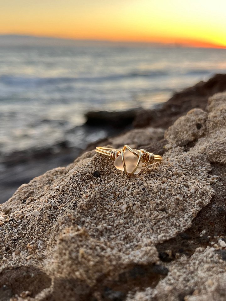 24 k Sea Glass Ring product image (1)