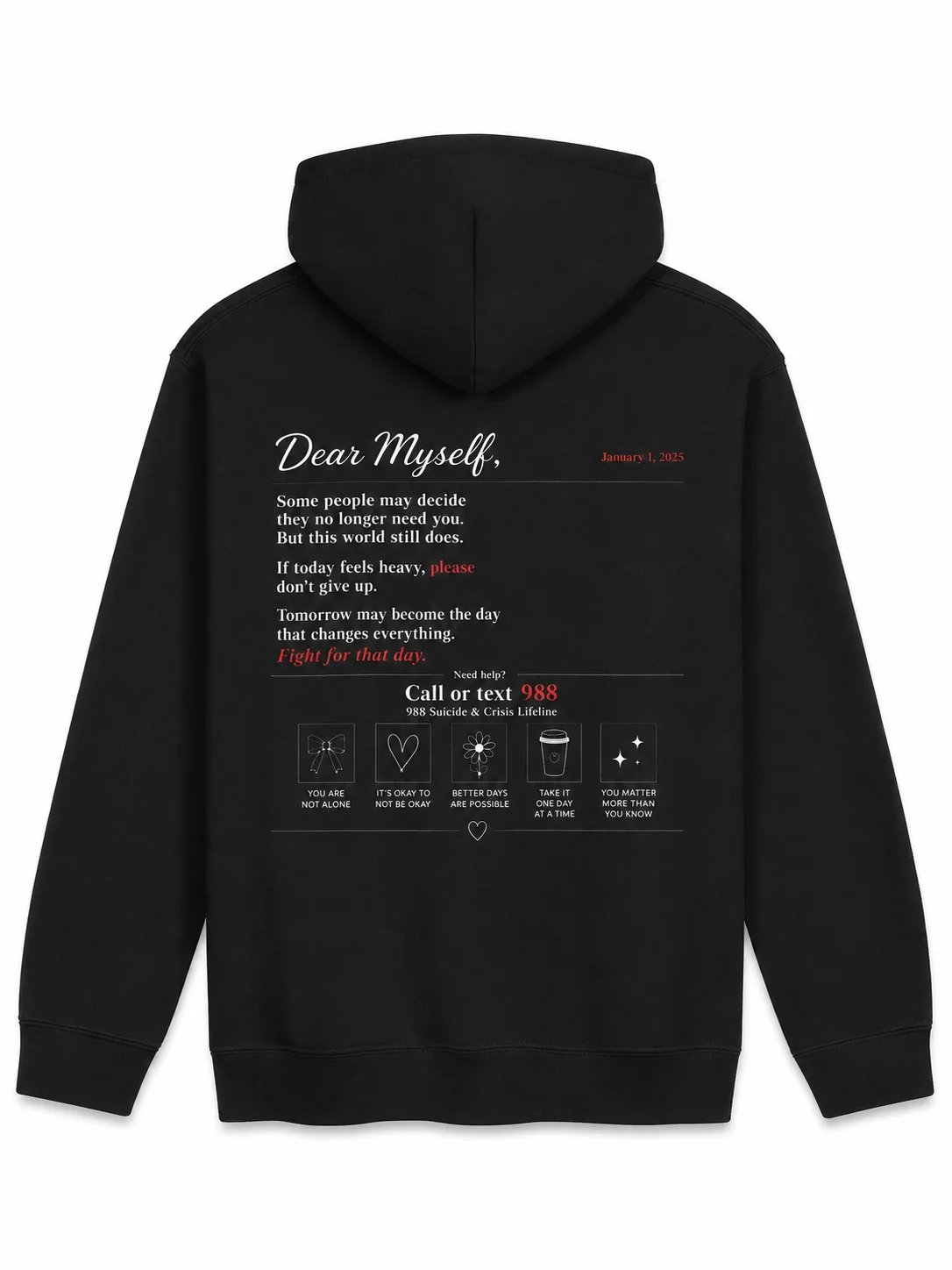 Dear Myself Hoodie | Mental Health Hoodie product image (8)