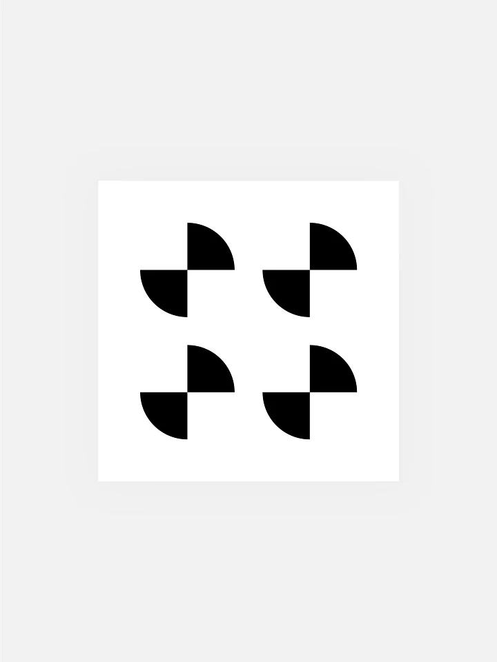 CRASH TEST STICKERS - BLACK product image (1)