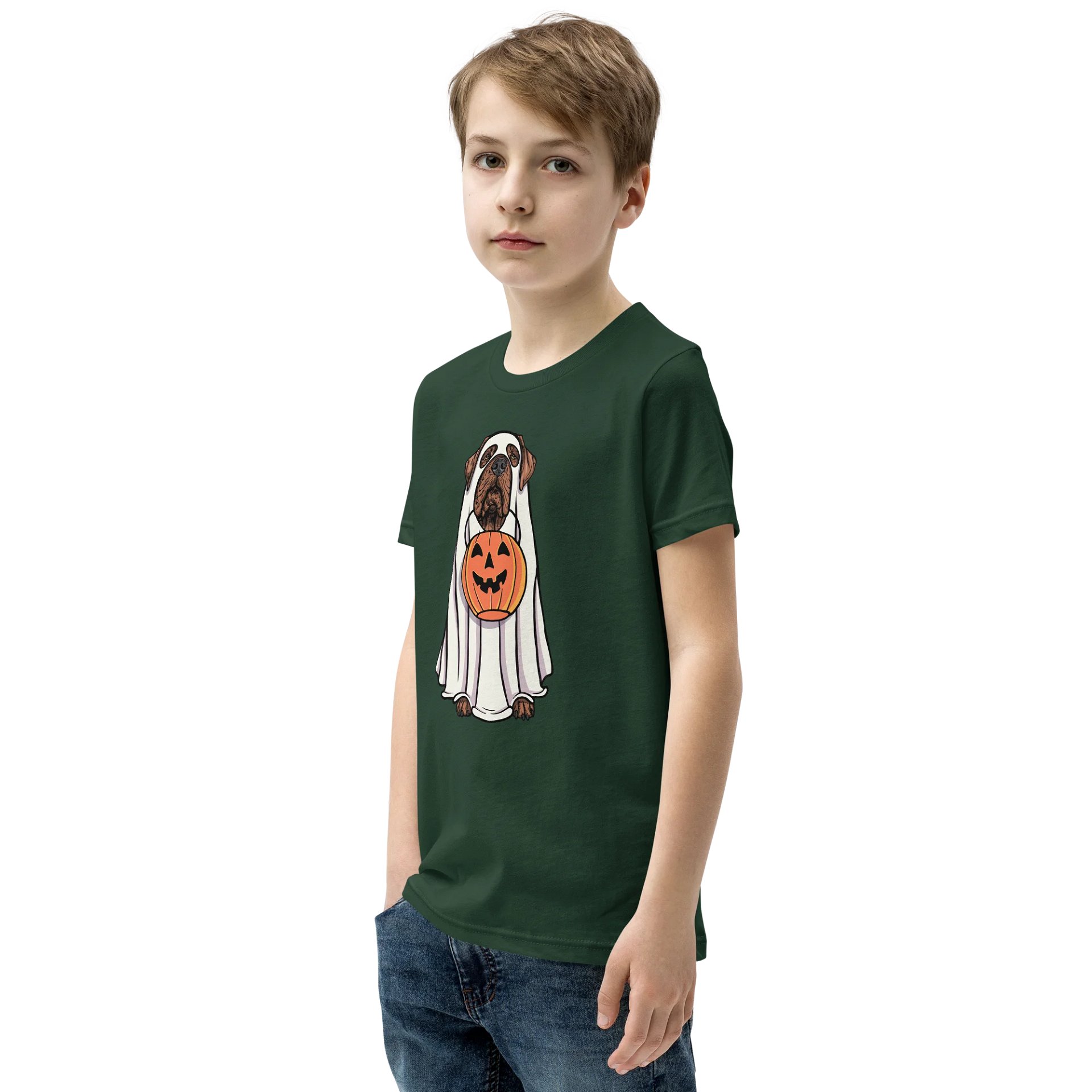 Halloween Neapolitan Mastiff(Red) Youth T-Shirt product image (4)