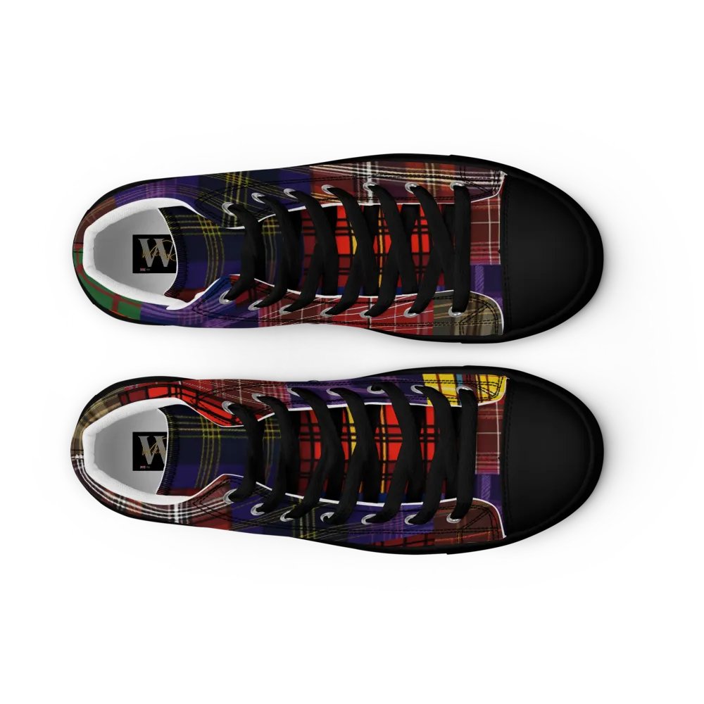 Mixed Tartan Shoes - Men's High Tops product image (6)