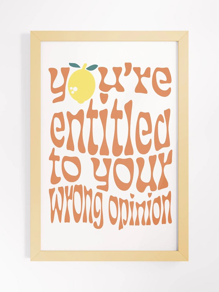Opinion Poster product image (3)