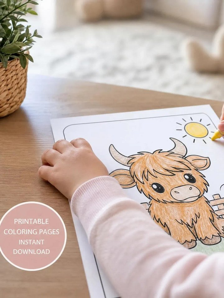 Cute Animals Coloring Pages for Kids product image (2)