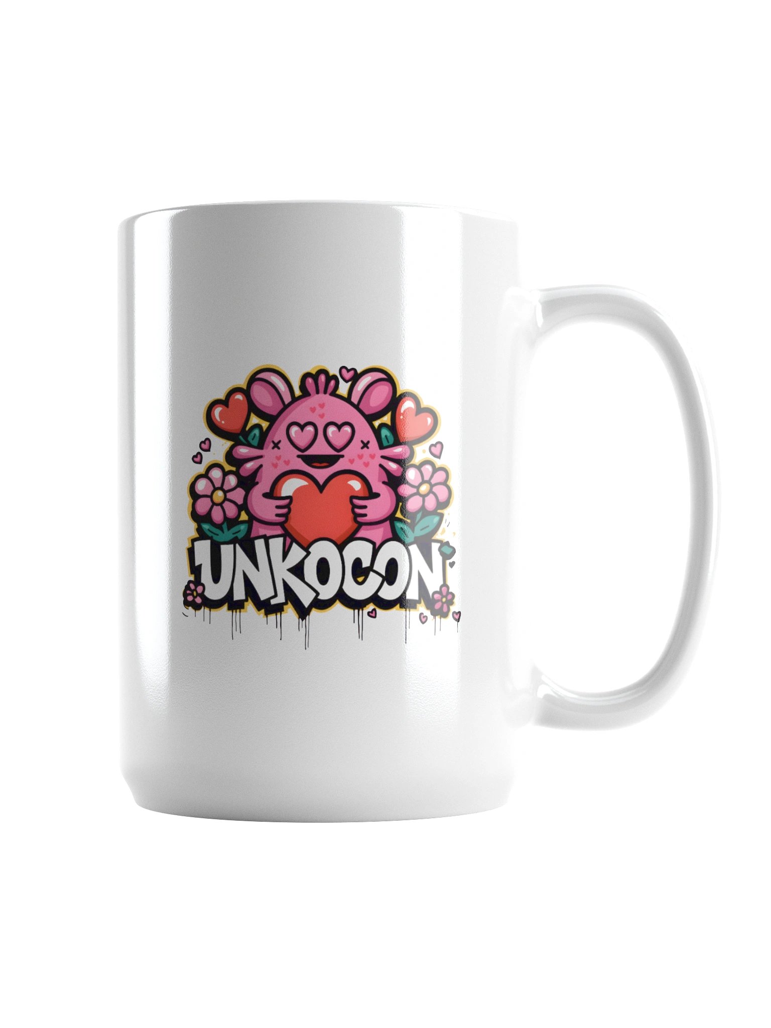 Graffiti Heart – 15 oz Ceramic Mug by UnkoCon product image (1)