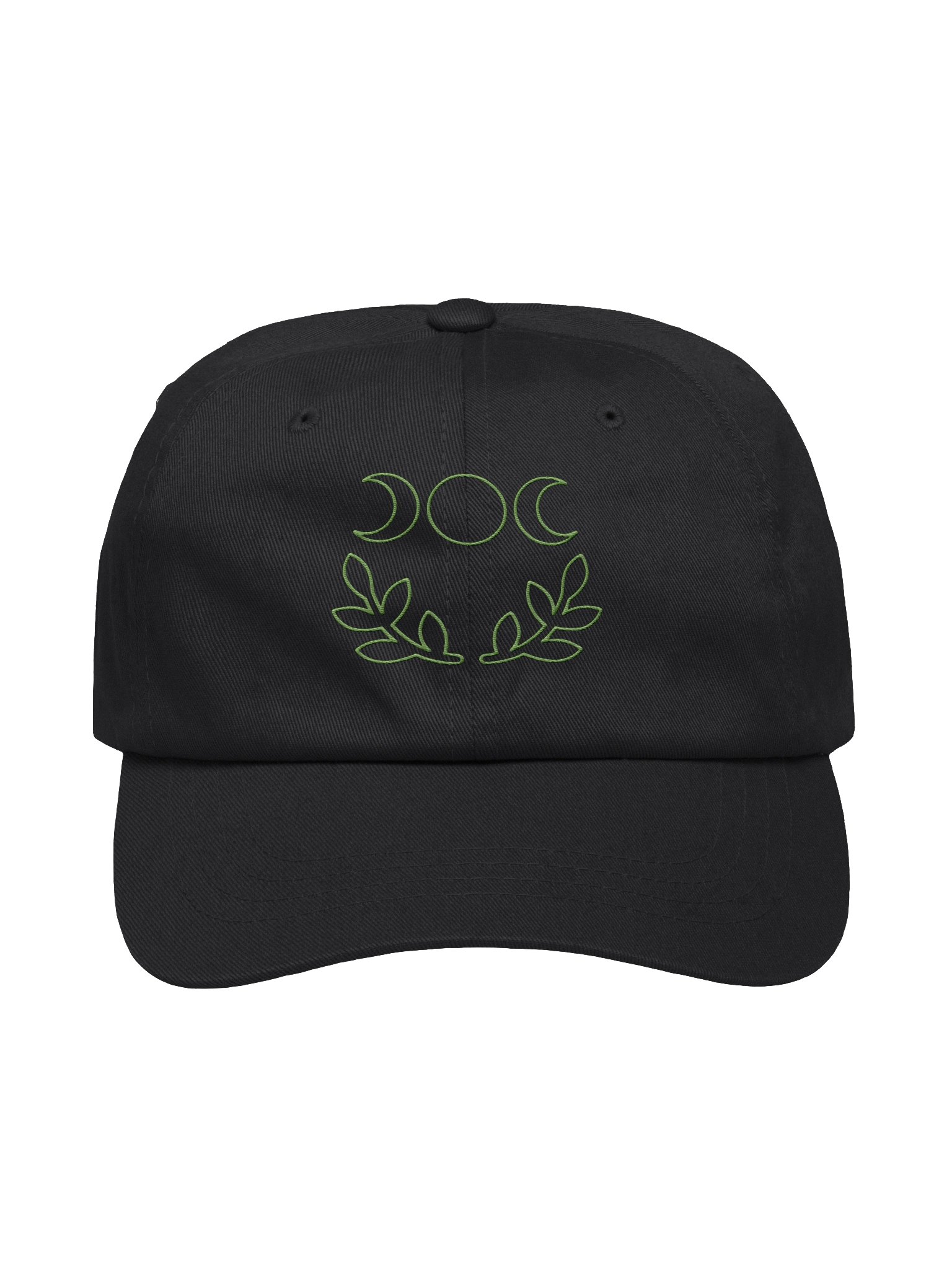 Green Moon and Plant Garden Symbol Line-Art Dad Hat product image (2)