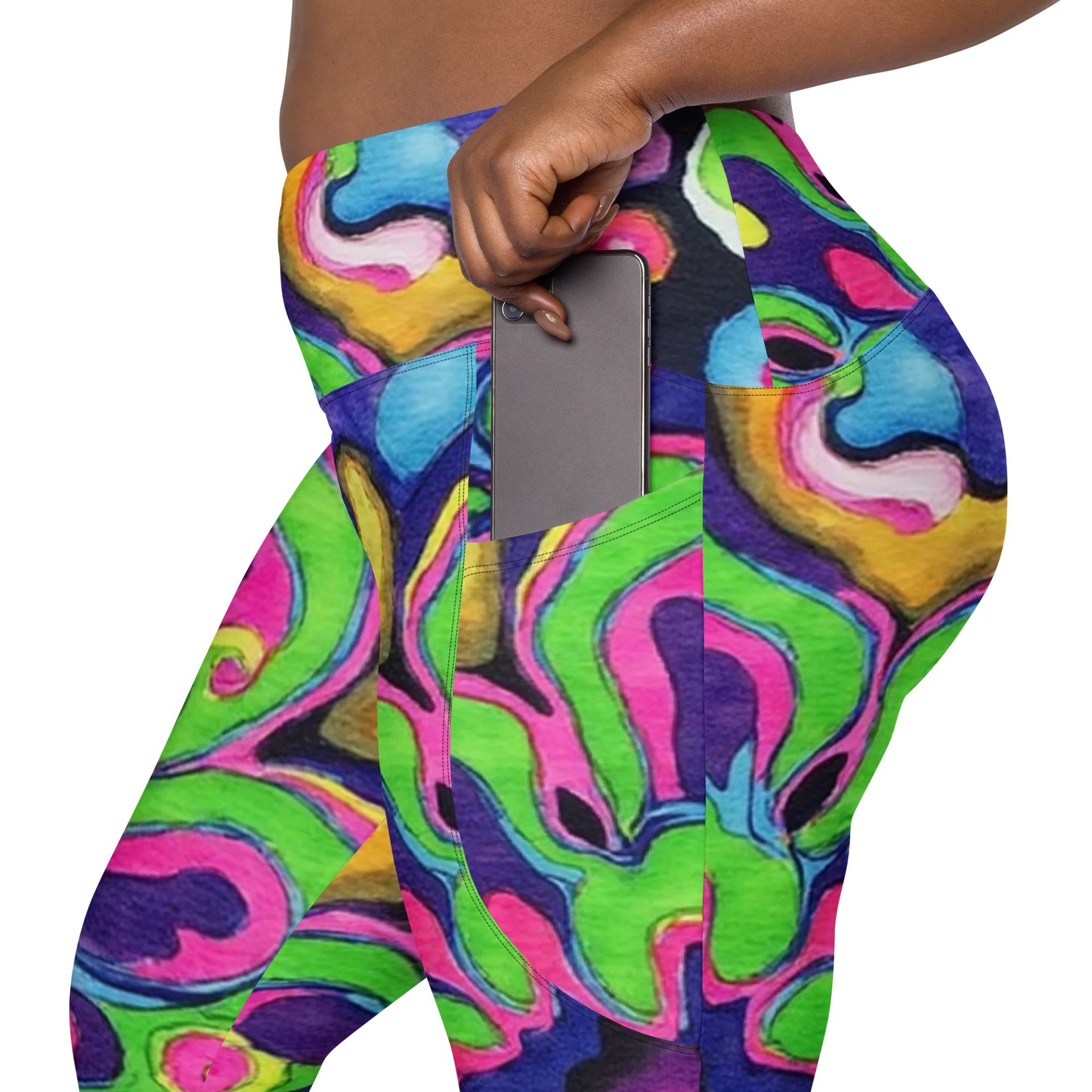 Barry Grady Psychedelic Leggings with Pockets product image (8)