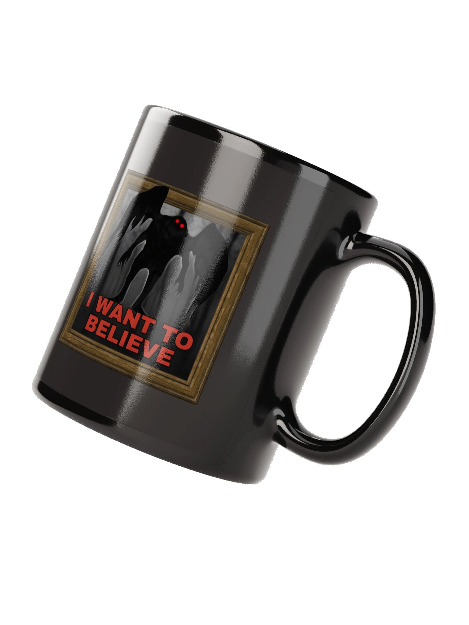 I Want to Believe Black Glossy Mug product image (8)
