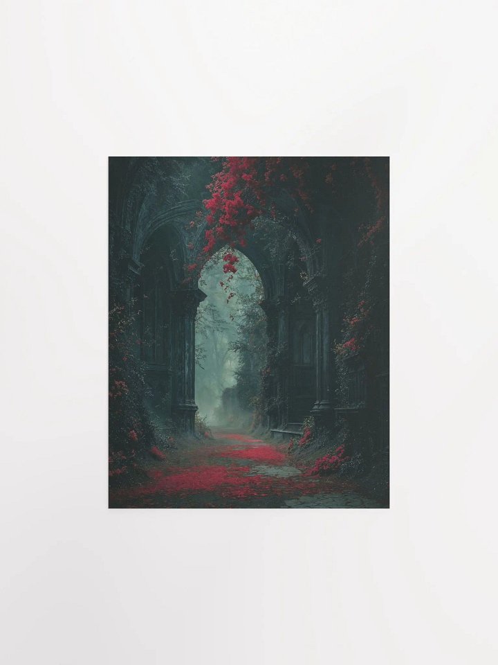 Gothic Archway Red Foliage Poster product image (7)