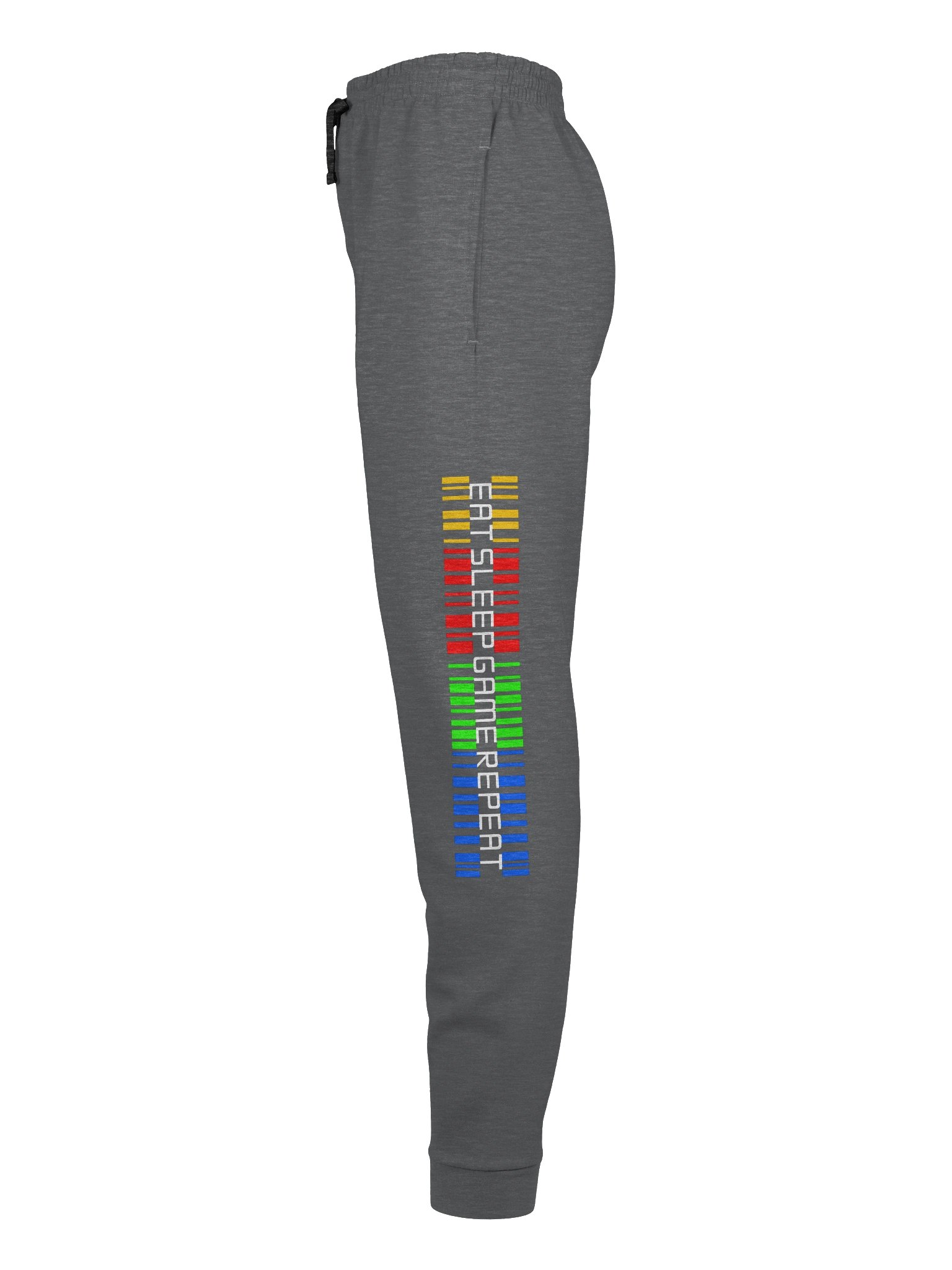 Eat Sleep Game Repeat Color Barcode Joggers product image (11)