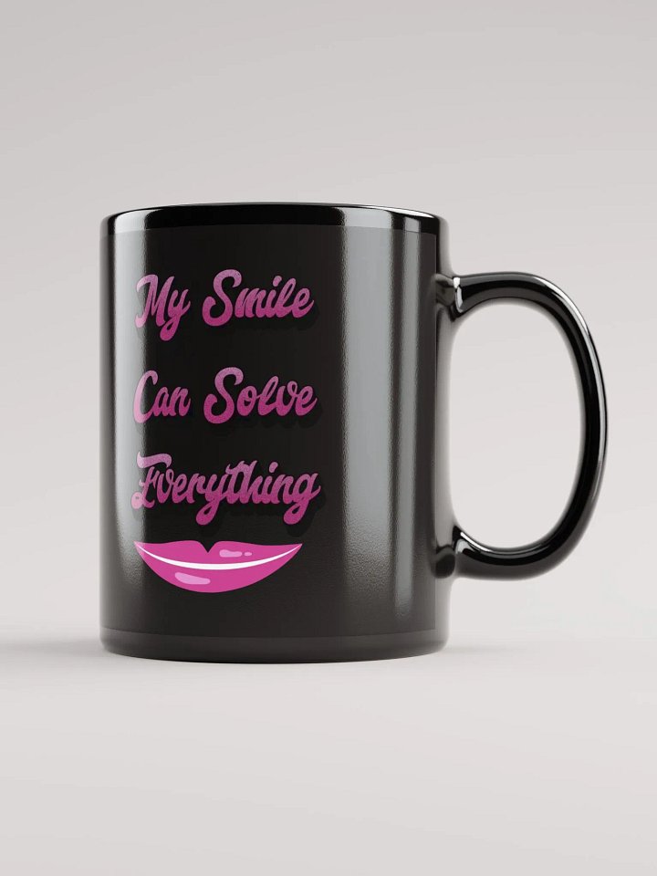 My Smile Can Solve Everything Black Mug product image (1)