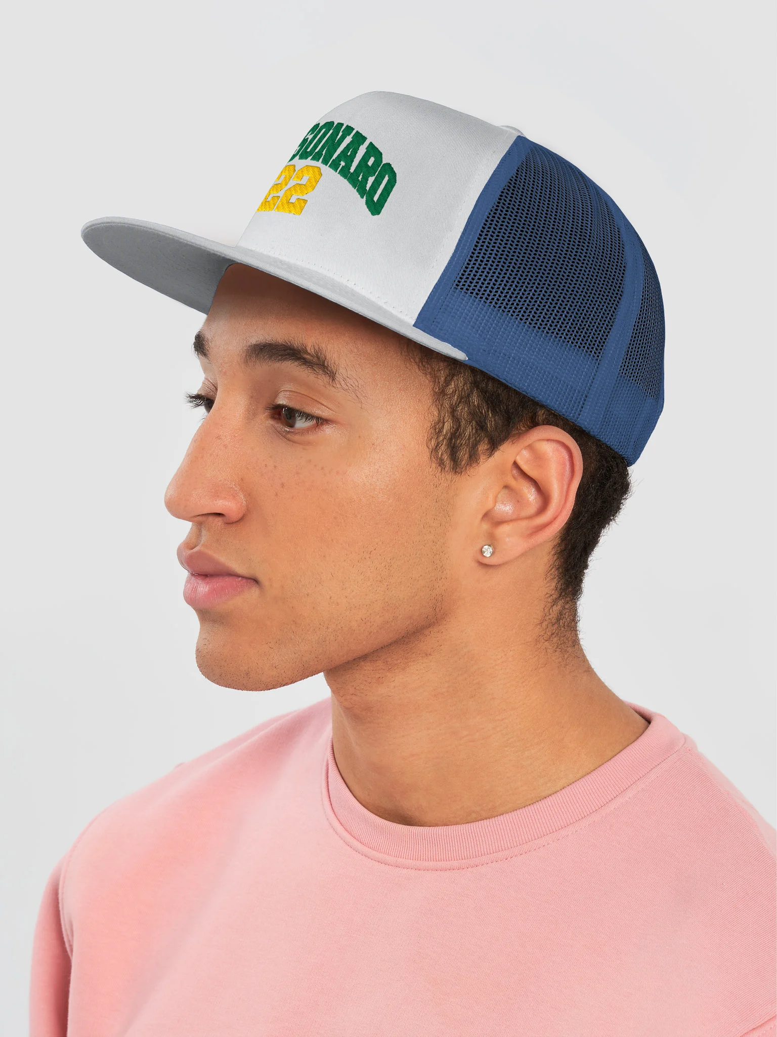 Bolsonaro 22 Embroidered Trucker Hat product image (16)